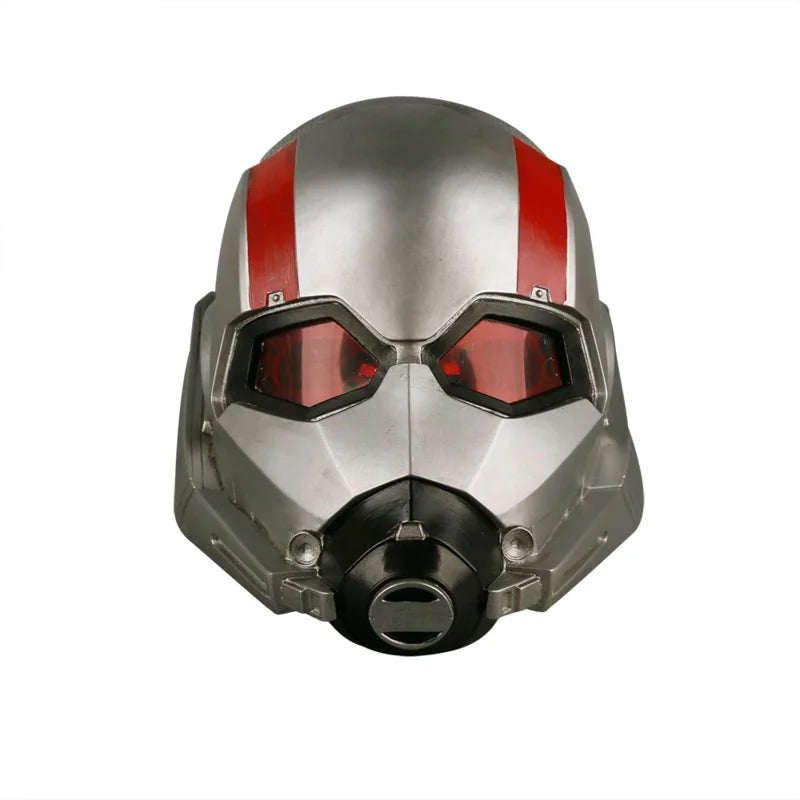 Ant-Man-helm – zilvergrijs ontwerp met rode ledverlichting