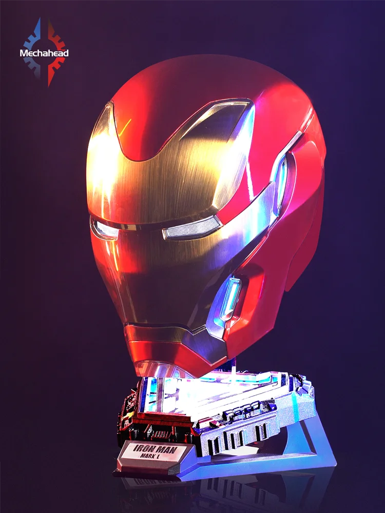 Iron Man Avengers-helm – gemotoriseerde rode en gouden MK50-cosplayhelm