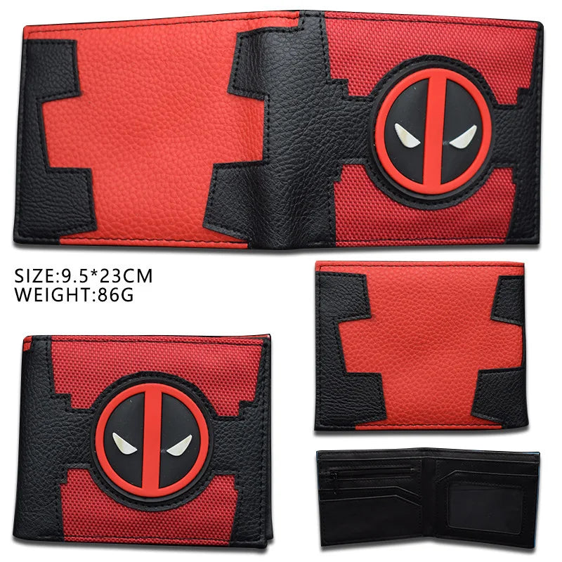 Avengers-portemonnee Deadpool – rood en zwart kruis