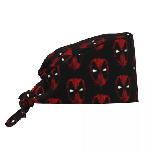Deadpool-bandana - Zwarte stippen met maskers