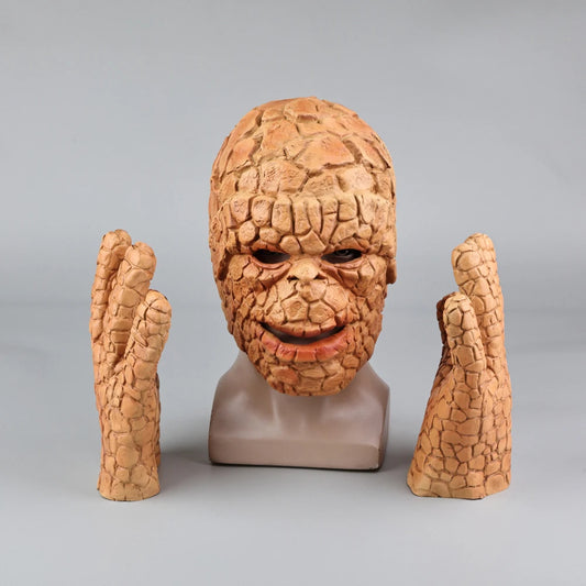 Masque et gants The Thing - Cosplay Fantastic Four en latex pour adulte