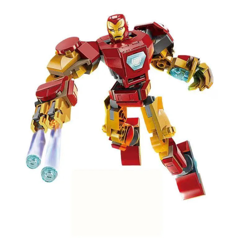 Set de blocs de construction Mecha Avengers - Captain America, Hulk, Wolverine et Thanos