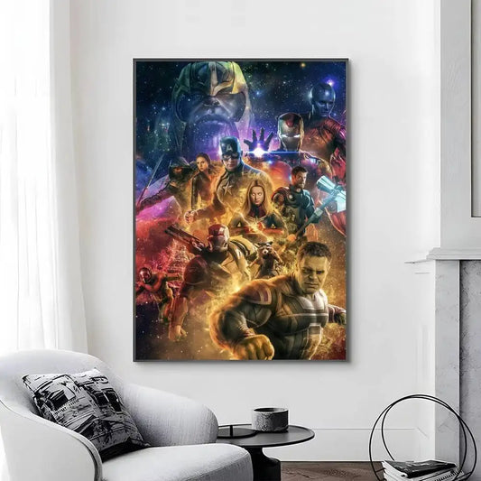 Avengers Infinity War-poster - Donker Paars Ontwerp