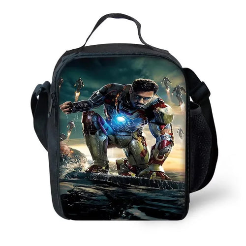 Avengers Iron Man-lunchtas - Hurkend op platform met eenheid