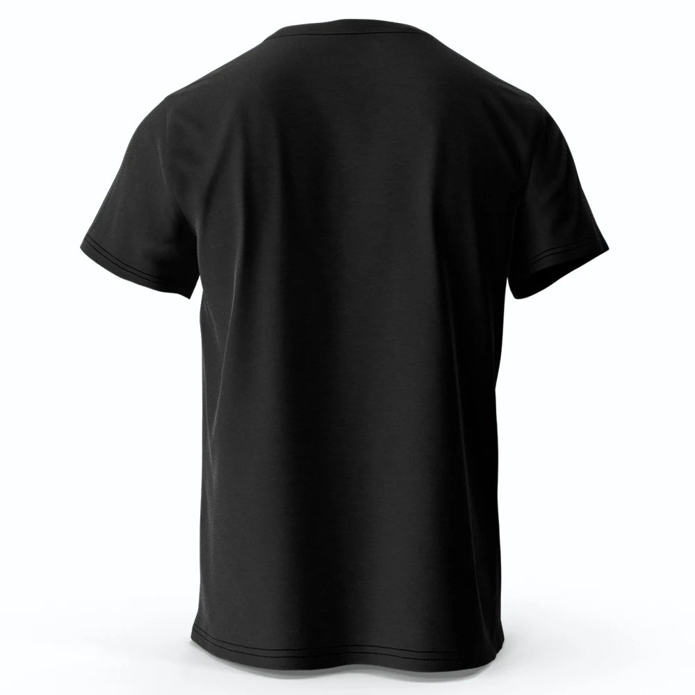 Thor-T-shirt – vintage bliksemschicht-hamerlogo, zwart