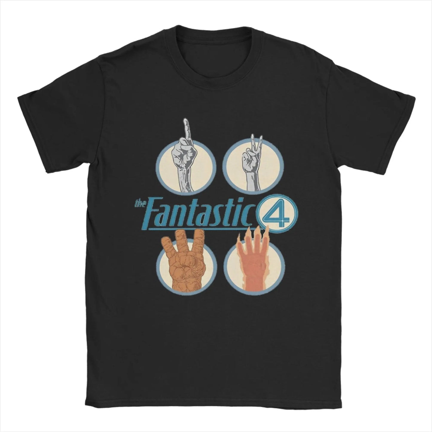 T-shirt The Fantastic 4 First Steps - Affiche rétro bleue, unisexe