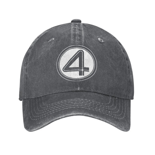 Fantastic Four-pet - verwassen donkergrijze denim