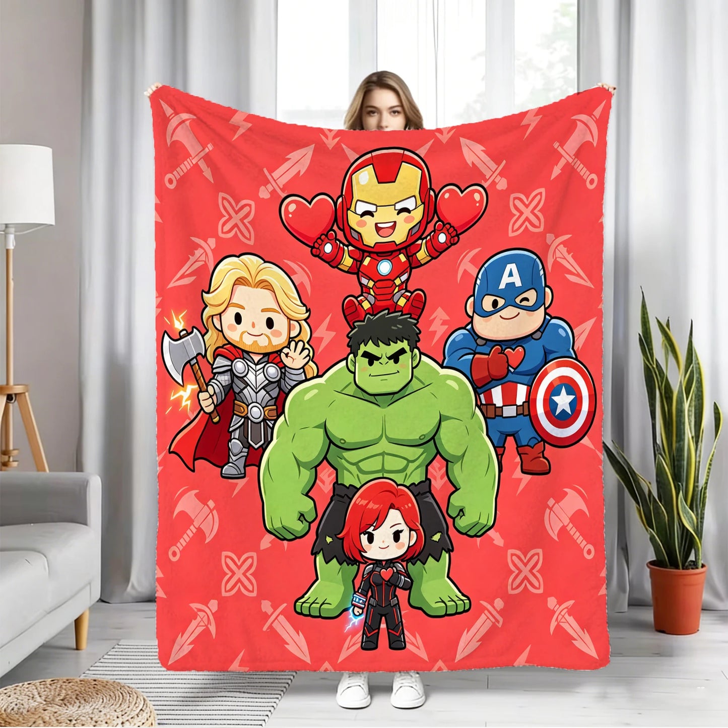 Fleeceplaid Avengers Chibi - Rood team