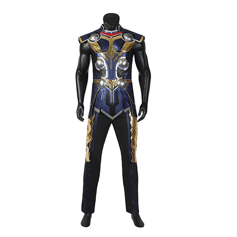 Thor Love and Thunder-cosplaykostuum - Odinson-pak met rode cape en pantser