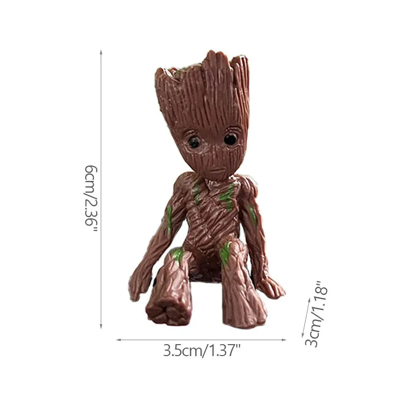 Porte-clés figurine Baby Groot 3D - Collection de costumes variés