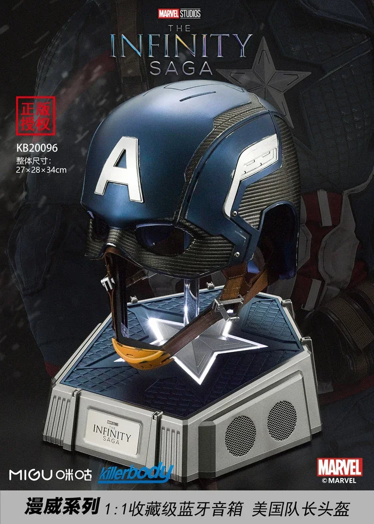 Killerbody Captain America-cosplayhelm - Infinity Saga, metaal, schaal 1:1