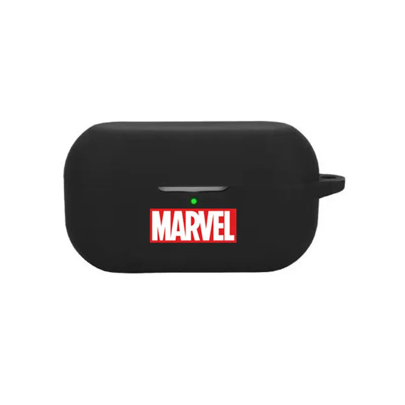 Marvel Comics-hoesje voor oordopjes - Rood-zwart logo