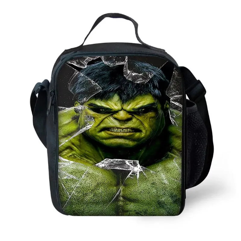 Hulk-lunchzak voor kinderen - gebroken-glas-effect op het gezicht