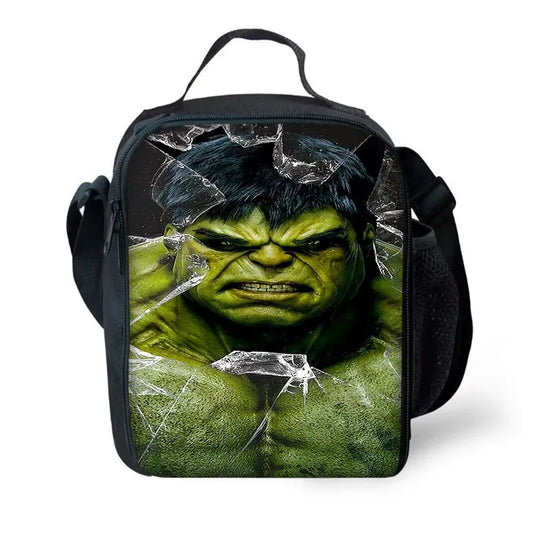 Hulk-lunchzak voor kinderen - gebroken-glas-effect op het gezicht