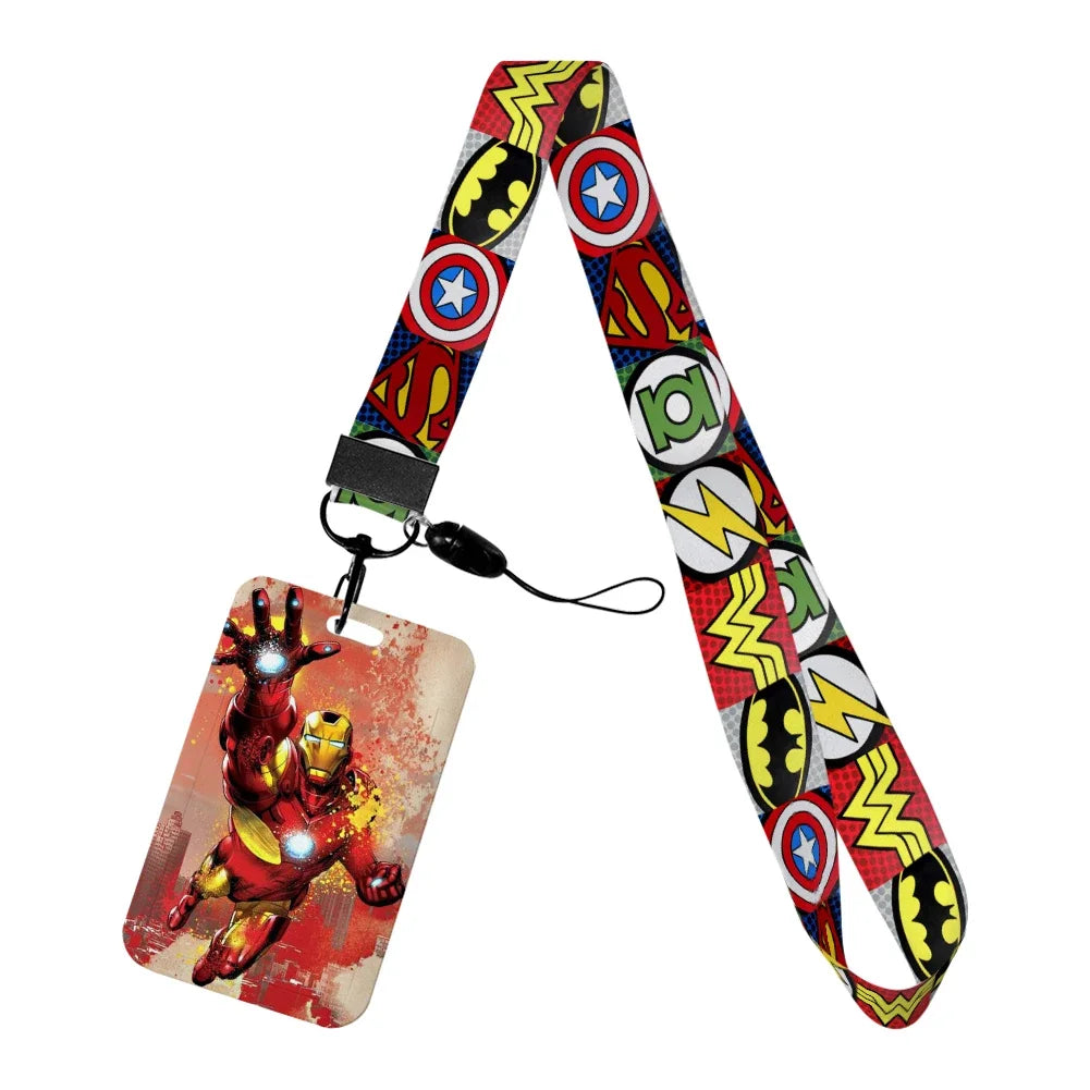 Iron Man-badgehouder - vlucht met stuwraketten boven de stad