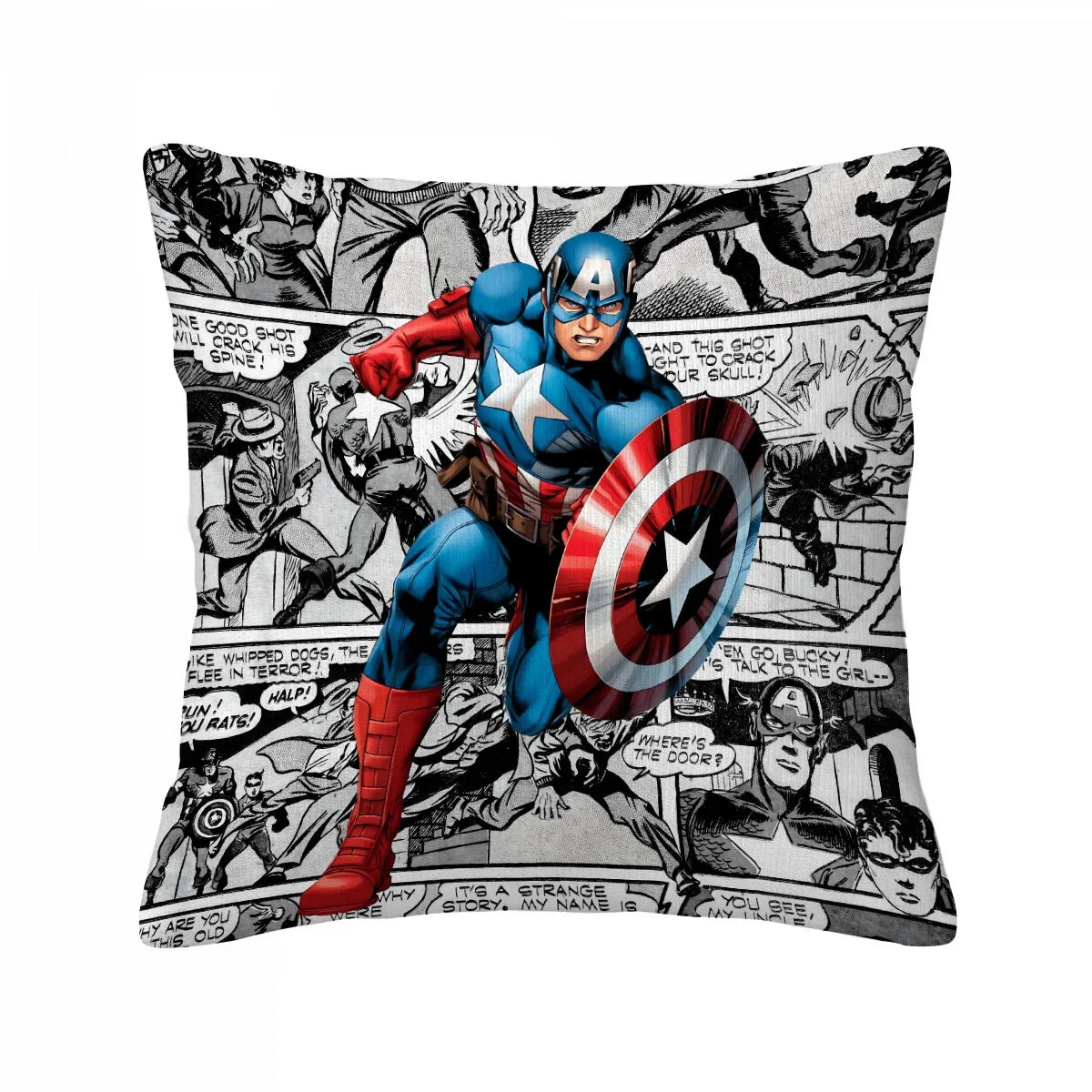 Captain America-kussenhoes - Vintage stripverhaal
