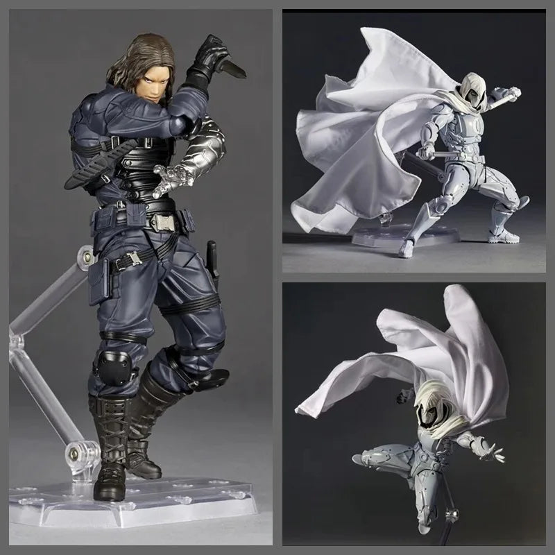 Figurine Winter Soldier - Bras bionique, pose de combat articulée