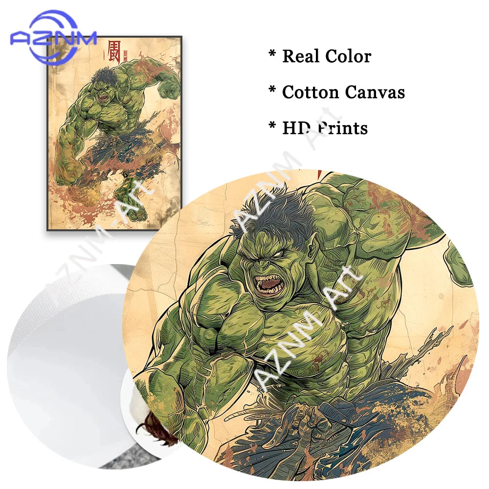 Poster Avengers Wolverine - Zwart-witte inkt met rode zon