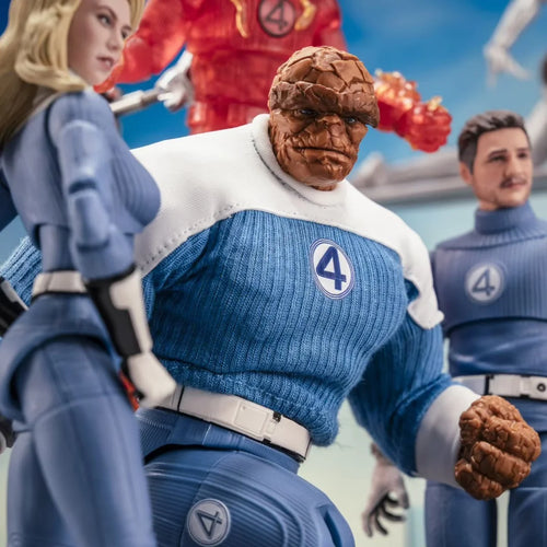 The Thing-figuurtje – blauw-wit uniform van de Fantastic Four