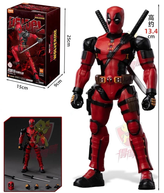 Beweegbaar Deadpool-figuur met katana’s – X-Men-collectie