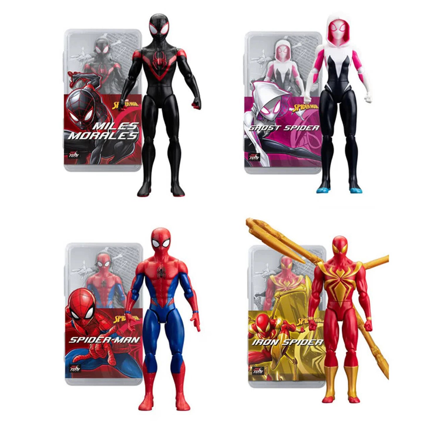 Coffret Avengers - Collection multi-personnages Iron Man Thor Hulk Spider-Man 18 cm