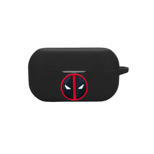 Avengers Deadpool-hoesje voor oordopjes - Zwart logo