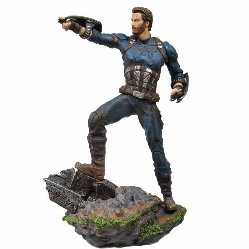 Avengers-figuur Captain America - Steve Rogers met Wakandaanse schilden