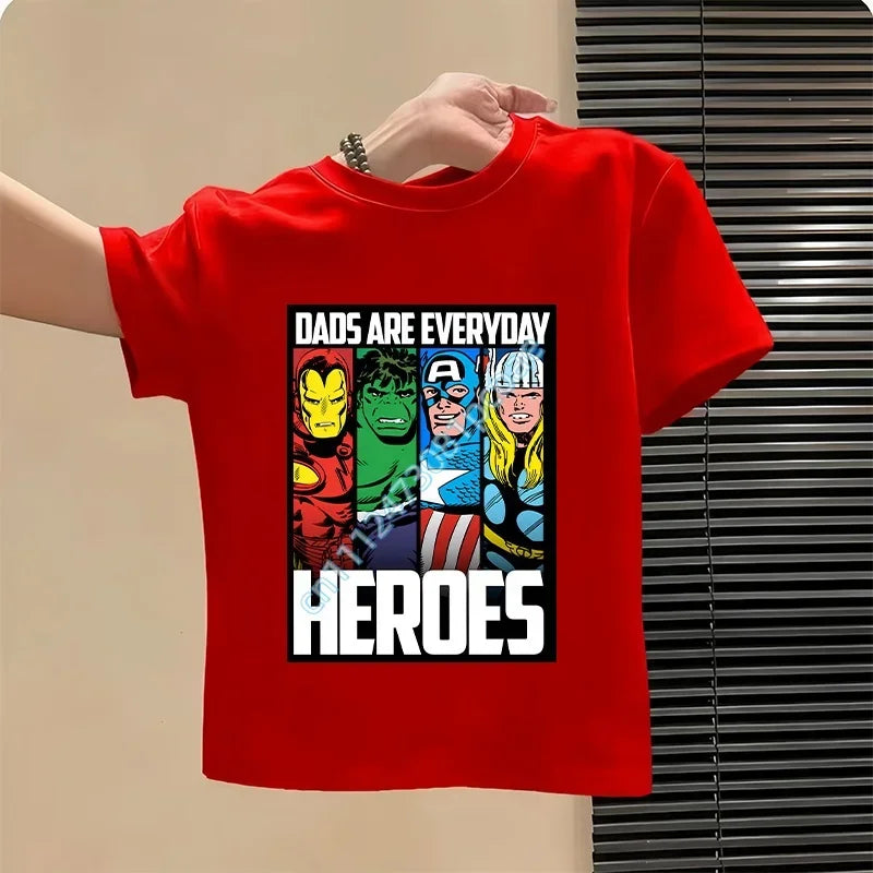 Avengers T-shirt voor kinderen - Iron Man-design rood Heroes