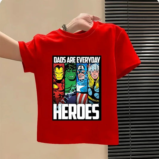 Avengers T-shirt voor kinderen - Iron Man-design rood Heroes
